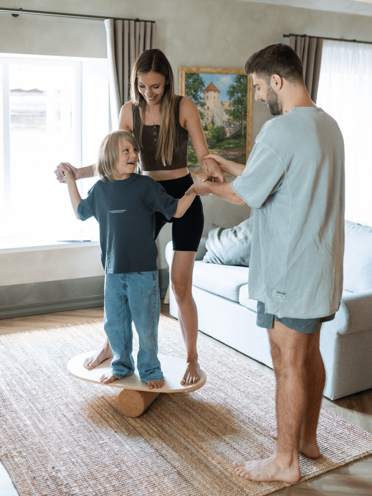 Balance Board aus Holz