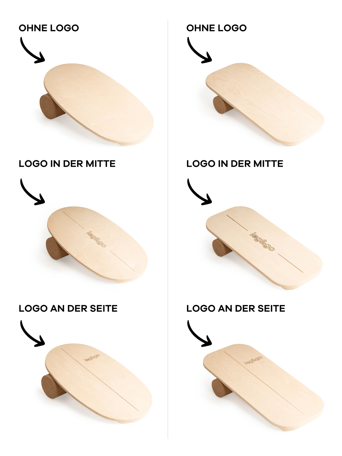 Balance Board aus Holz