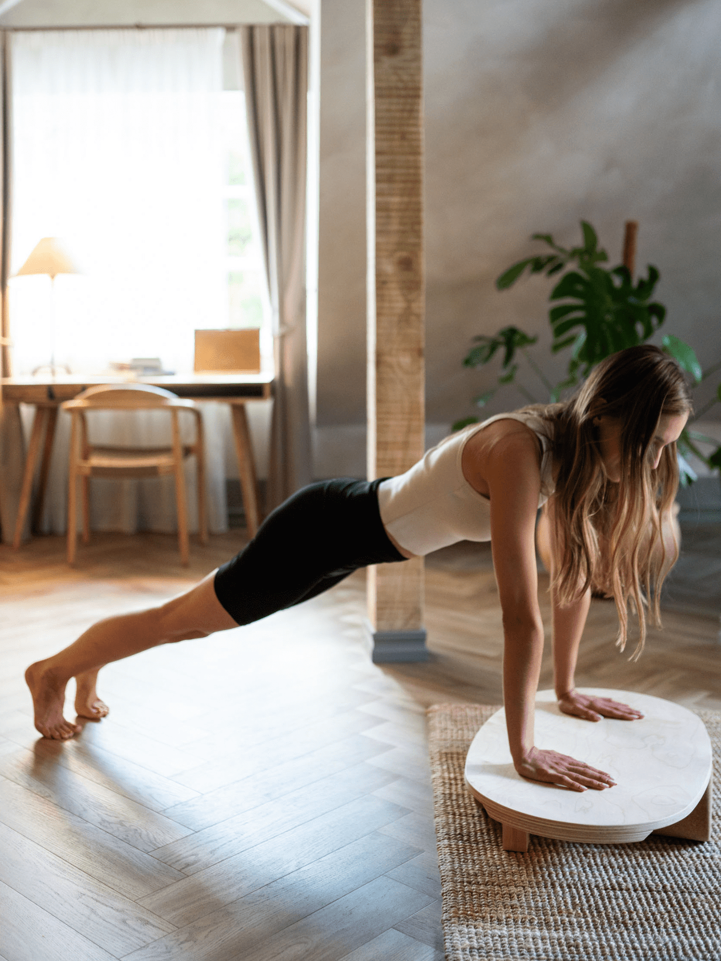 Balance Board aus Holz