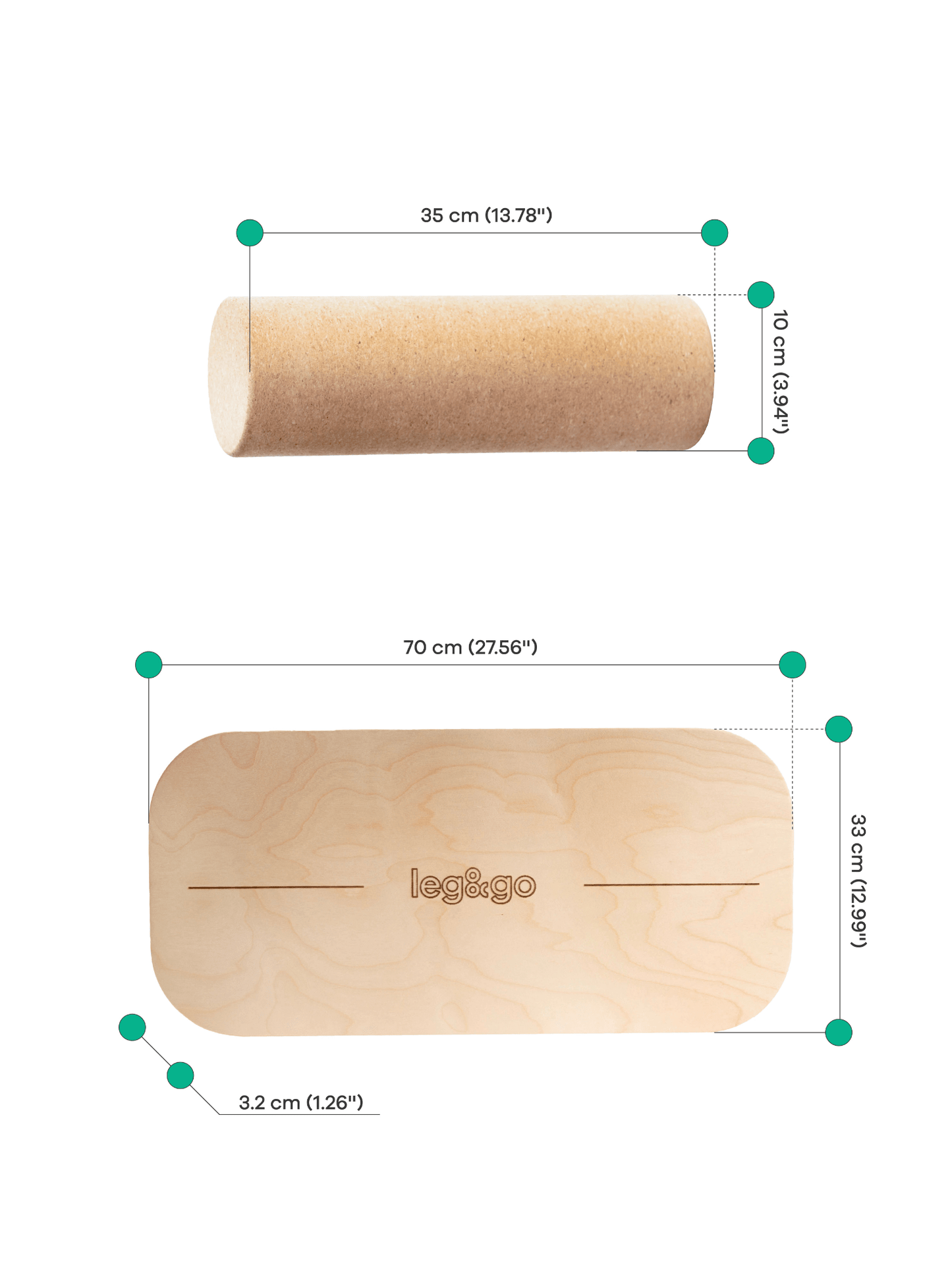 Balance Board aus Holz