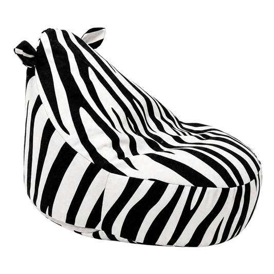 Klassischer Sitzsack Zebra für Kinder im Kinderzimmer
