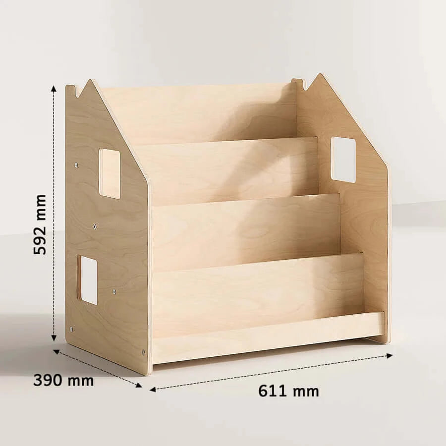 Boekenplankhuizen, verschillende kleuren