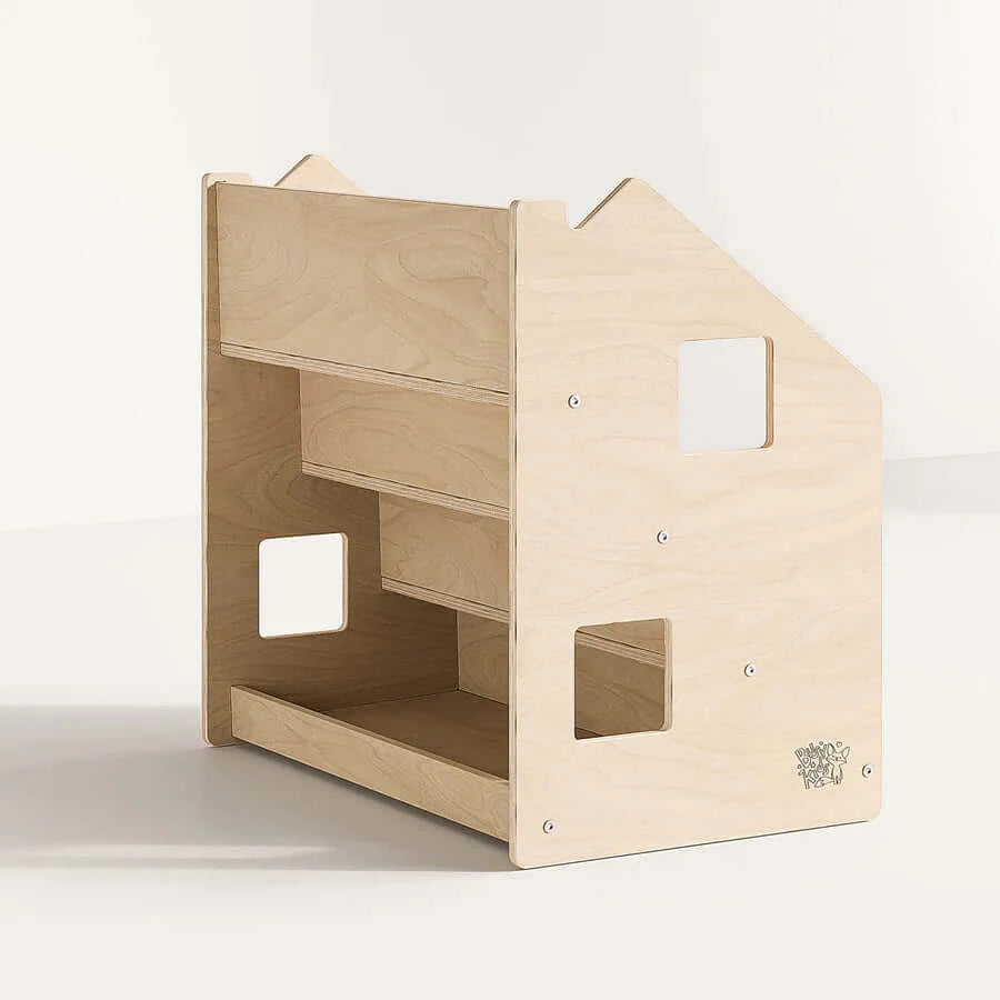 Boekenplankhuizen, verschillende kleuren