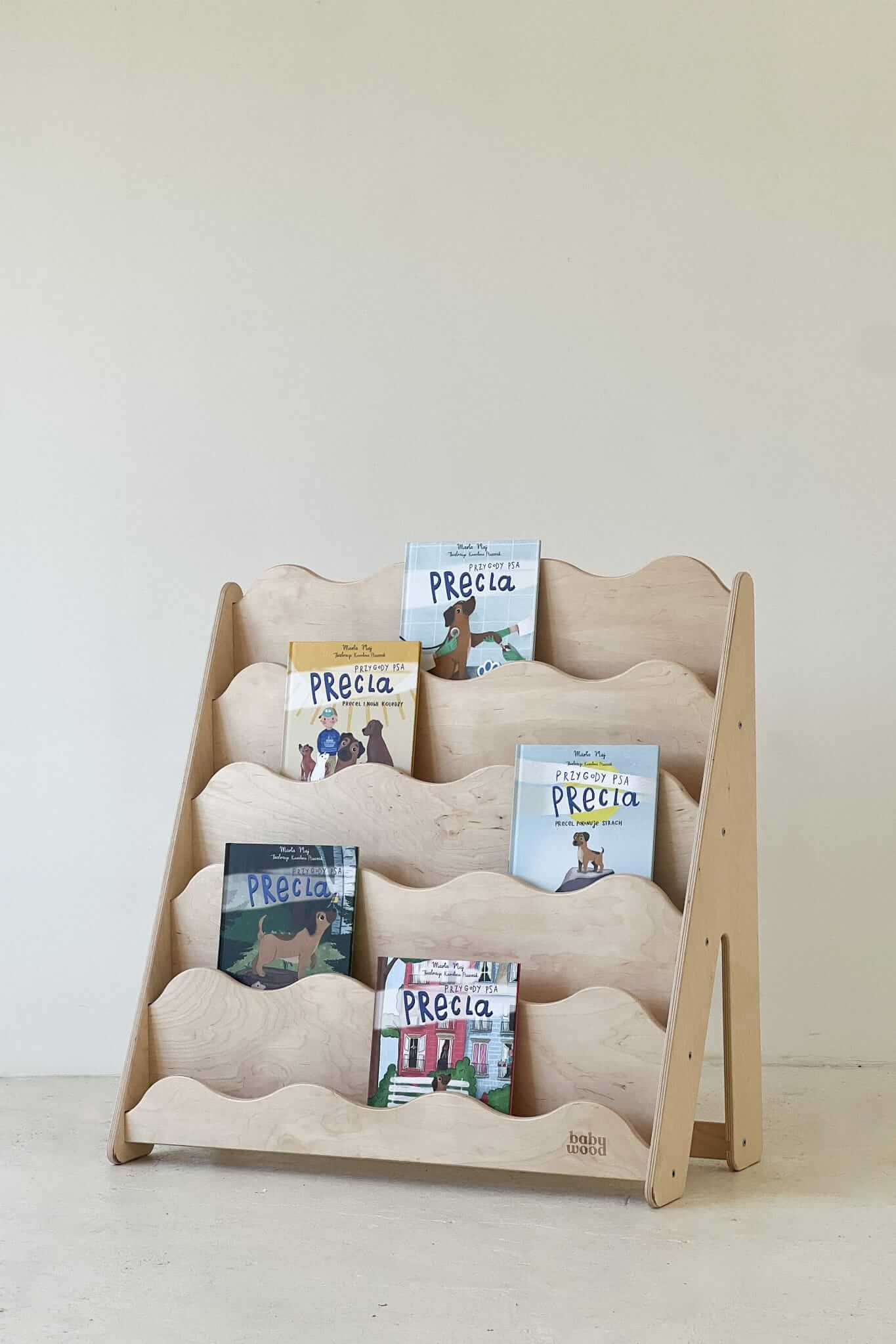 Bücherregal "WAVE" aus Holz, versch. Größen
