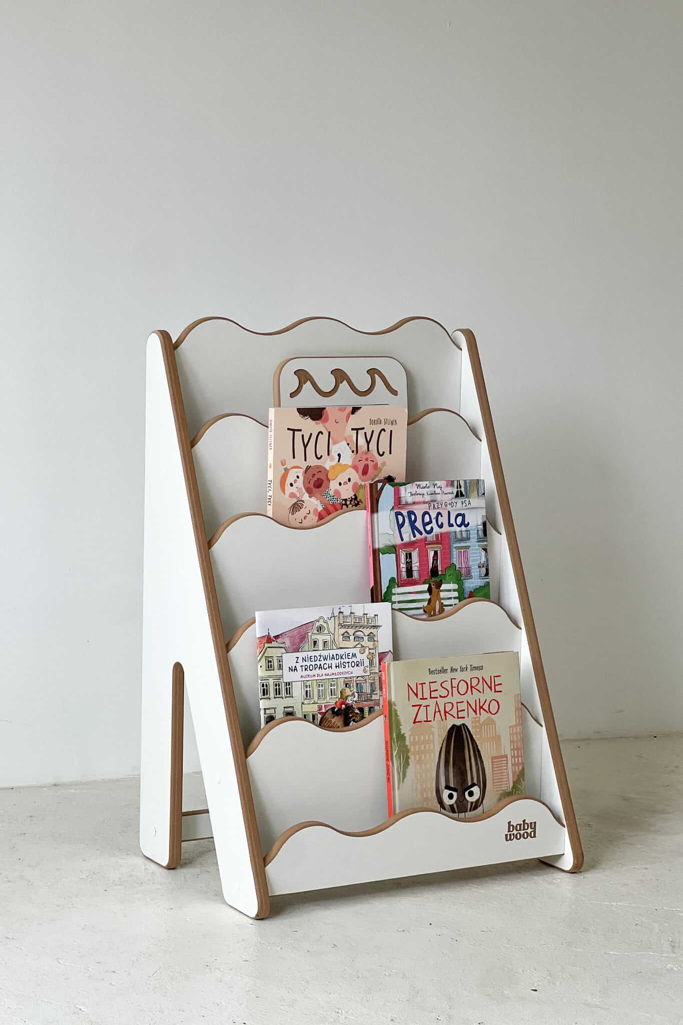 Bücherregal "WAVE" aus Holz, versch. Größen