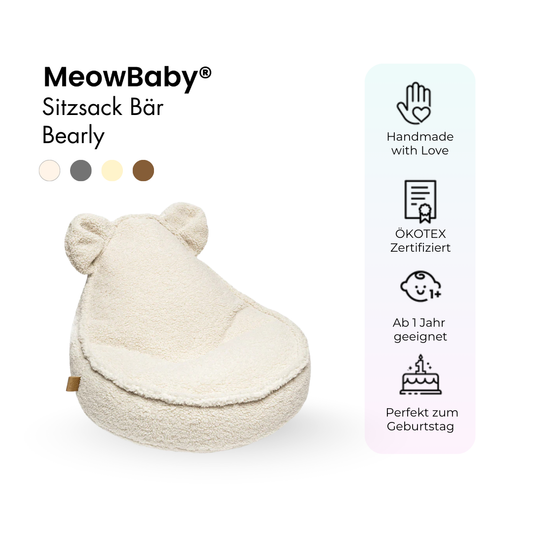 Kindersessel Bearly Bären-Sitzsack - Soft Teddy Edition