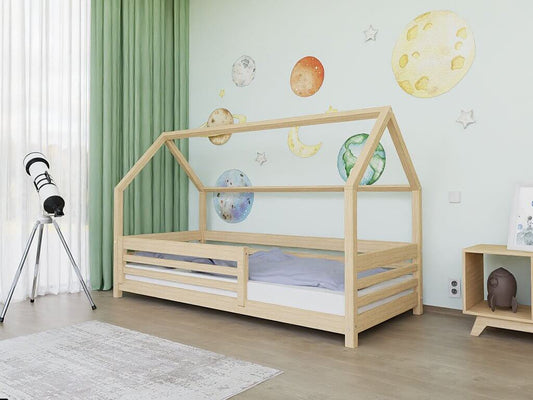 Hausbett LOTTA für Kinder mit Rausfallschutz, versch. Maße & Farben