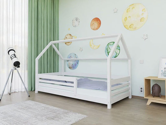 Hausbett LOTTA für Kinder mit Rausfallschutz, versch. Maße & Farben