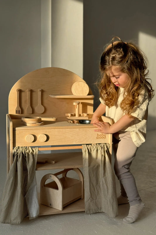 Houten kinderkeuken