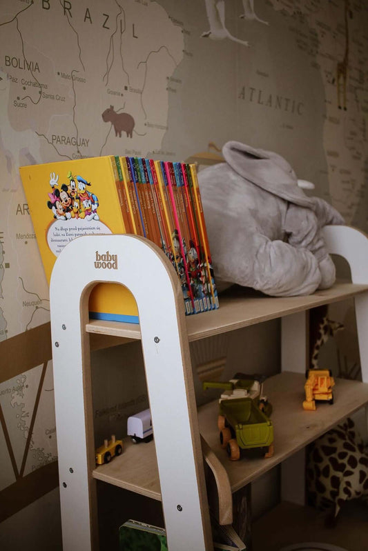 Wooden shelf SLIM for children's rooms, various sizes