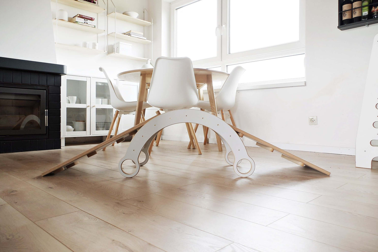 Houten wip voor kinderen, verschillende maten en kleuren