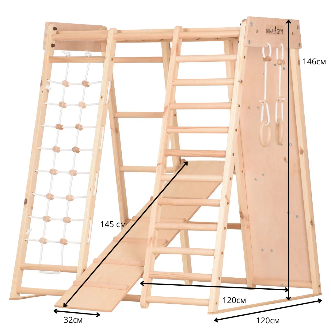 Indoor Spielplatz - Kids Playtime- unbehandeltes Holz