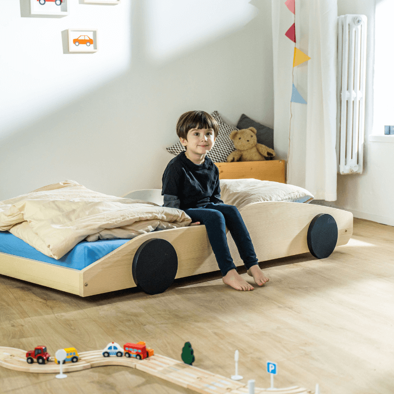 Wooden children's bed TURBO, various colors & sizes