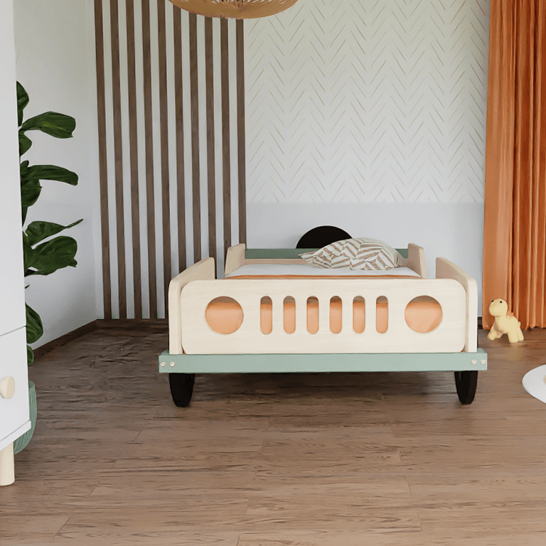 Houten kinderbed JEEP, diverse kleuren