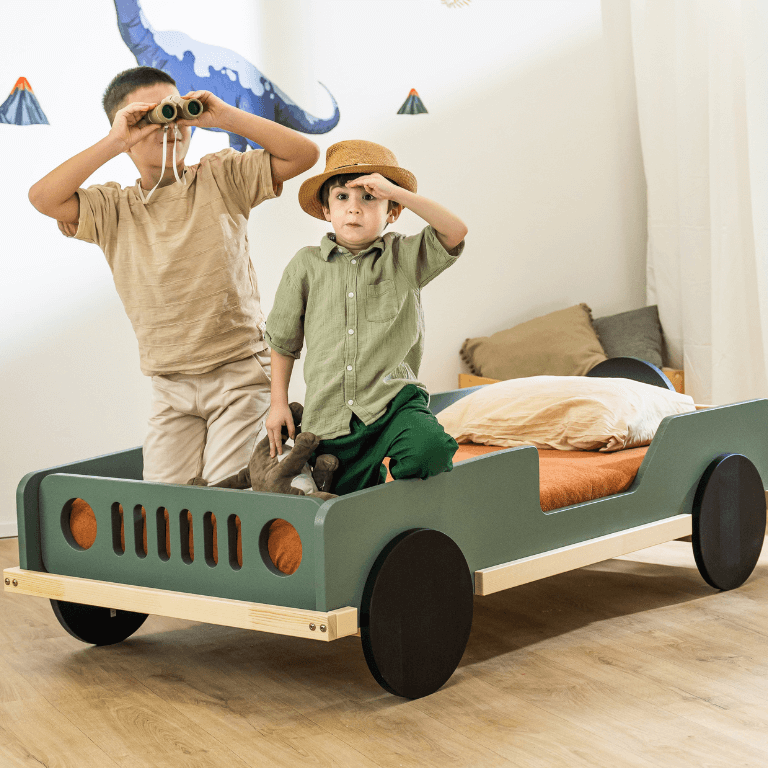 Houten kinderbed JEEP, diverse kleuren