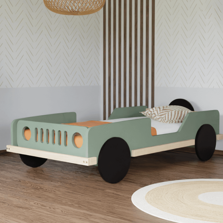 Houten kinderbed JEEP, diverse kleuren