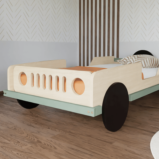 Houten kinderbed JEEP, diverse kleuren