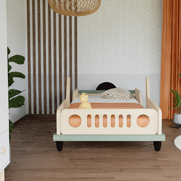 Holz Kinderbett SAFARI, versch. Farben