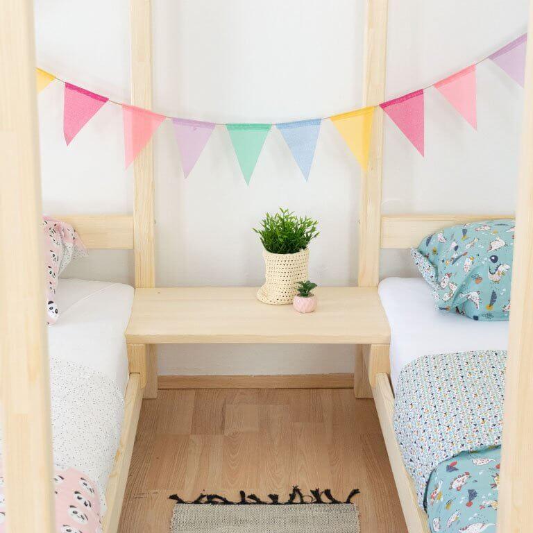 Hausbett TWIN für Zwillinge, versch. Maße & Farben