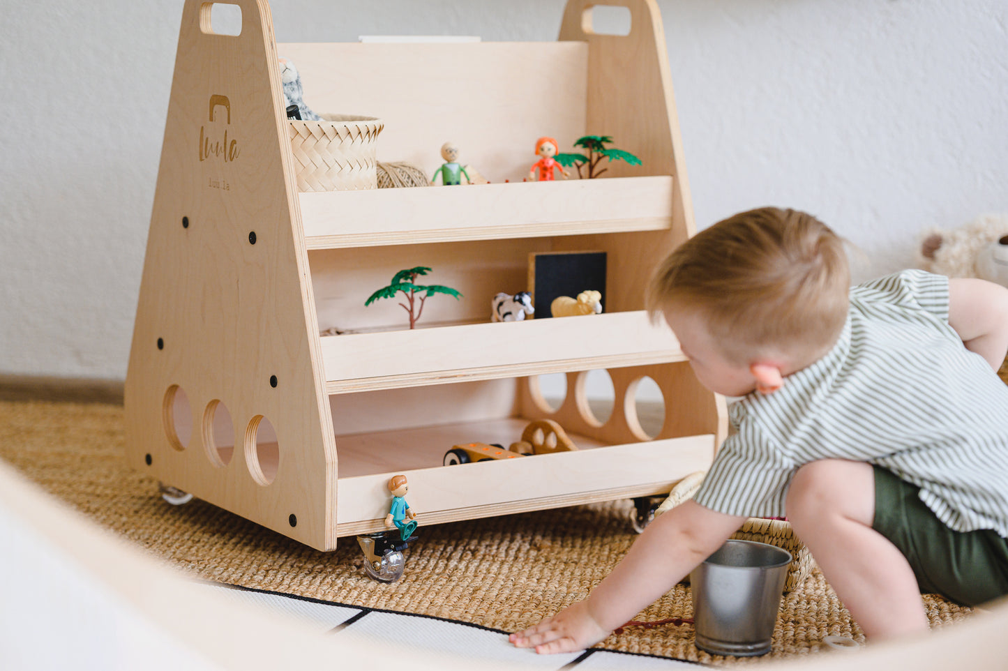 Montessori plank op wielen