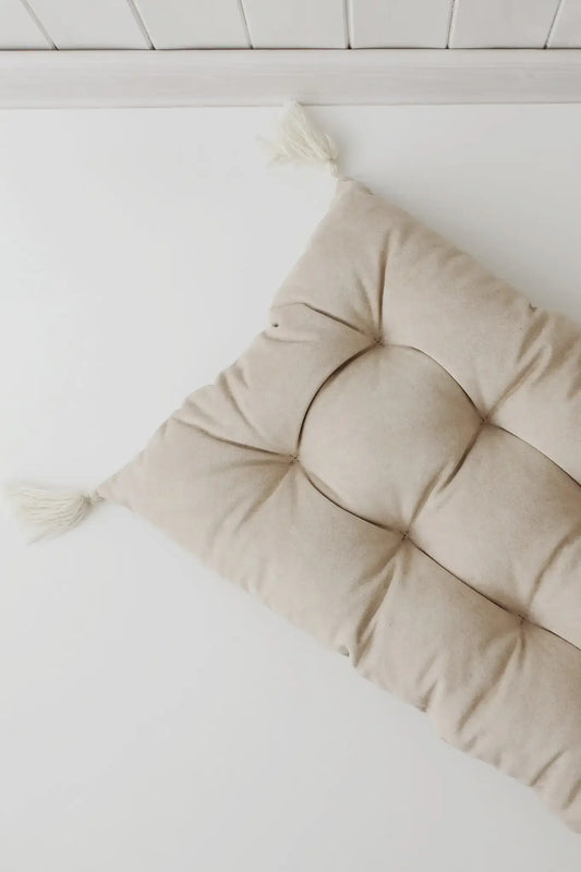 Kissen für Holzwippe, beige, FLOHMARKT