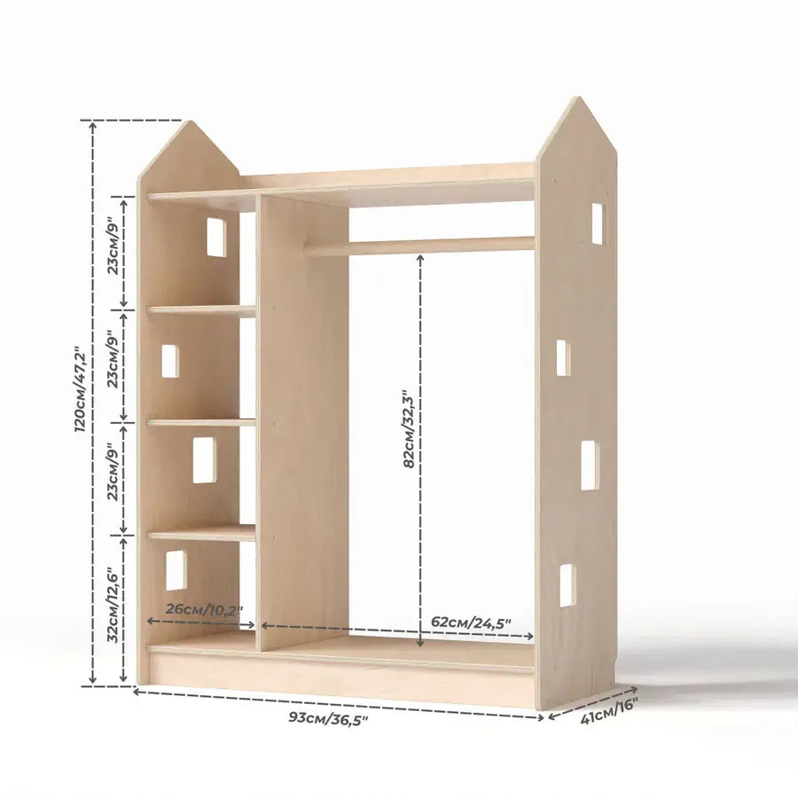 Kledingkast voor kinderen, diverse kleuren