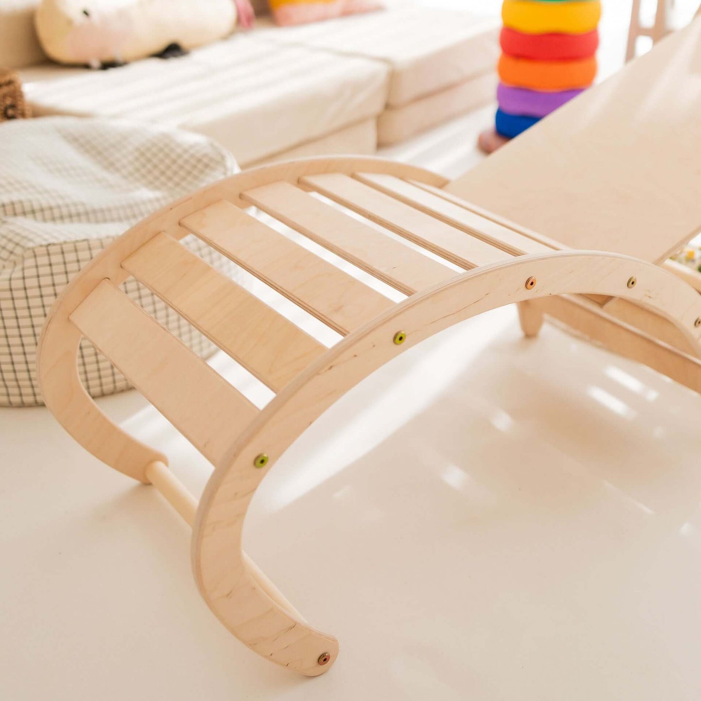 Kletterbogen aus Holz für Kinder, Teil des Kletterset Äffchen, ideal für Klettern und Spielen.