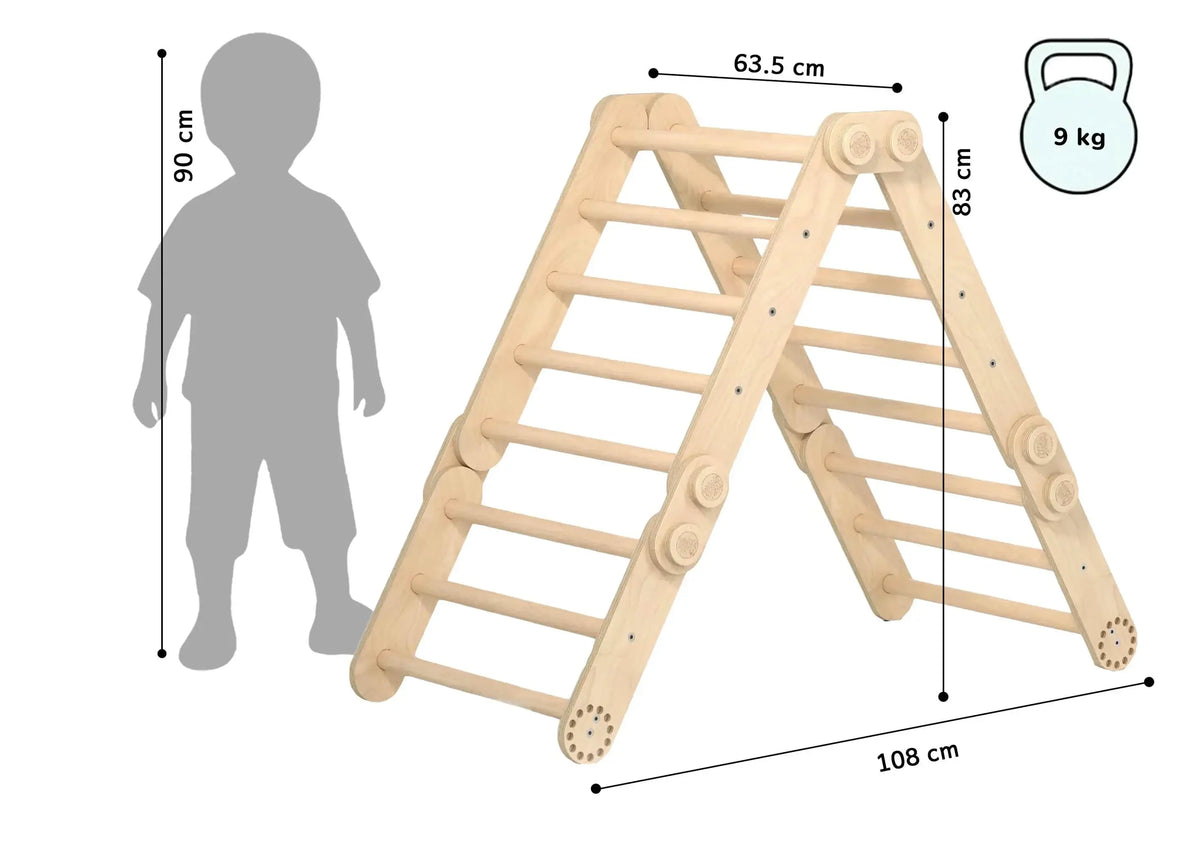 Maßangaben zum Klettergerüst M für Kinder