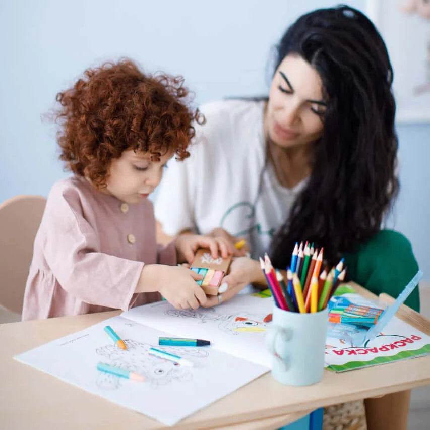 Kinderset klimboog kleurrijk met glijbaan/ladder & stoel