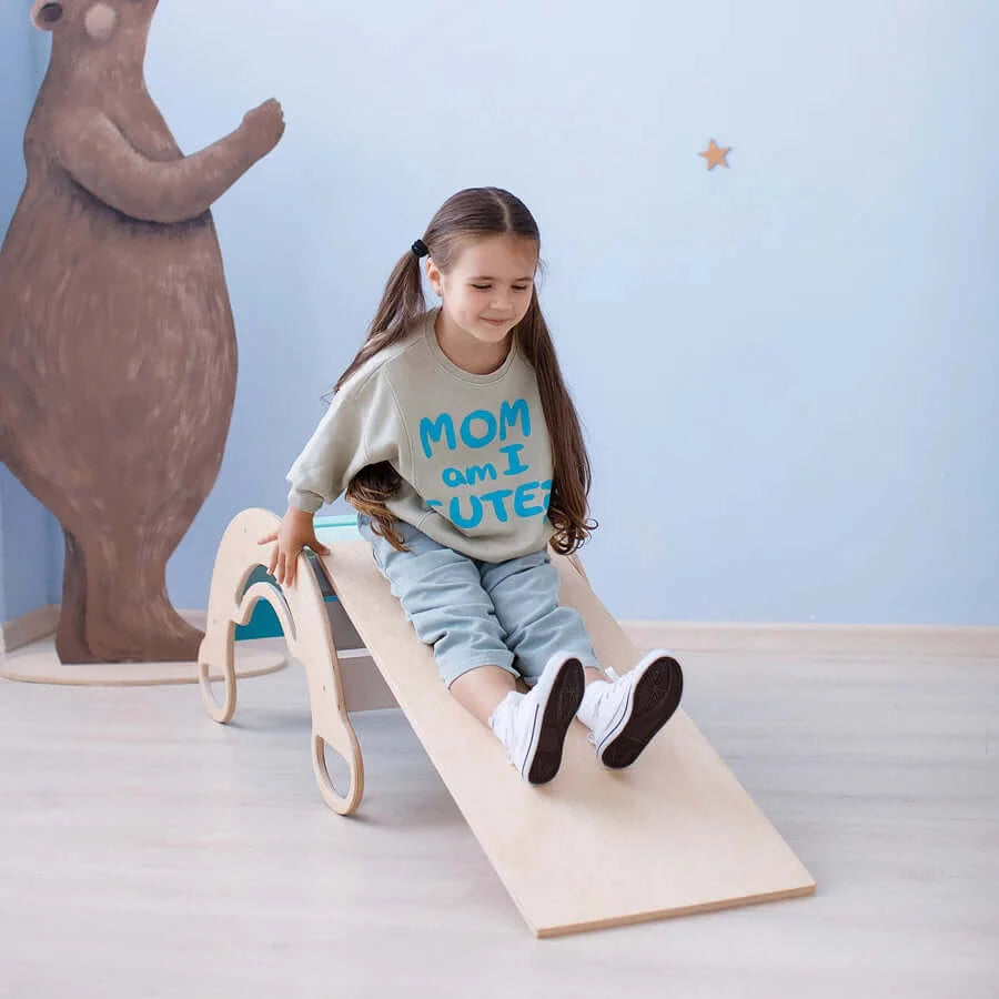 Children's set climbing arch Mint with slide / ladder & chair