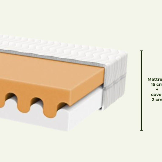 Kinderbedmatras "Wave" met vrije luchtruimte voor een comfortabele slaap