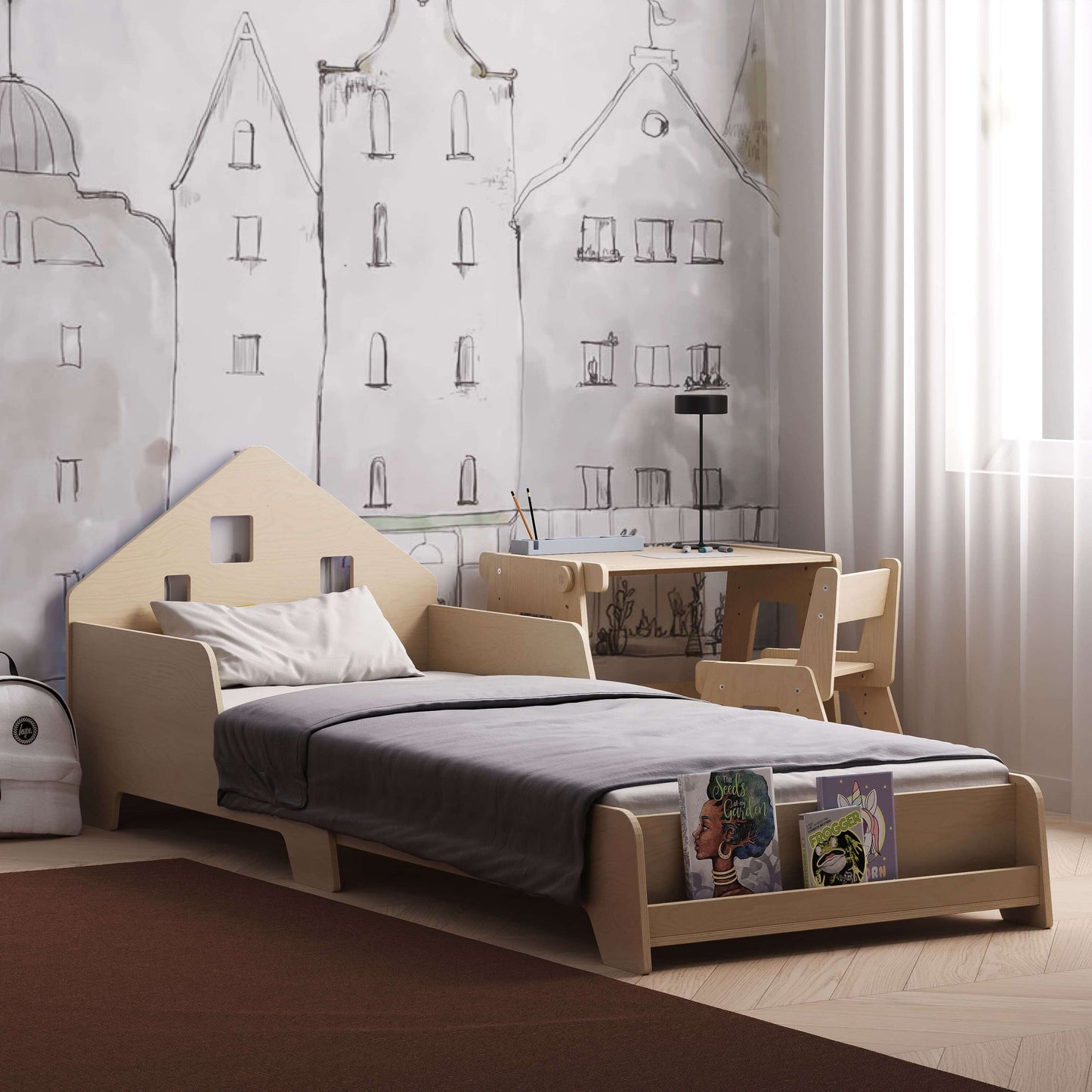 Montessori kinderbed met verlichting