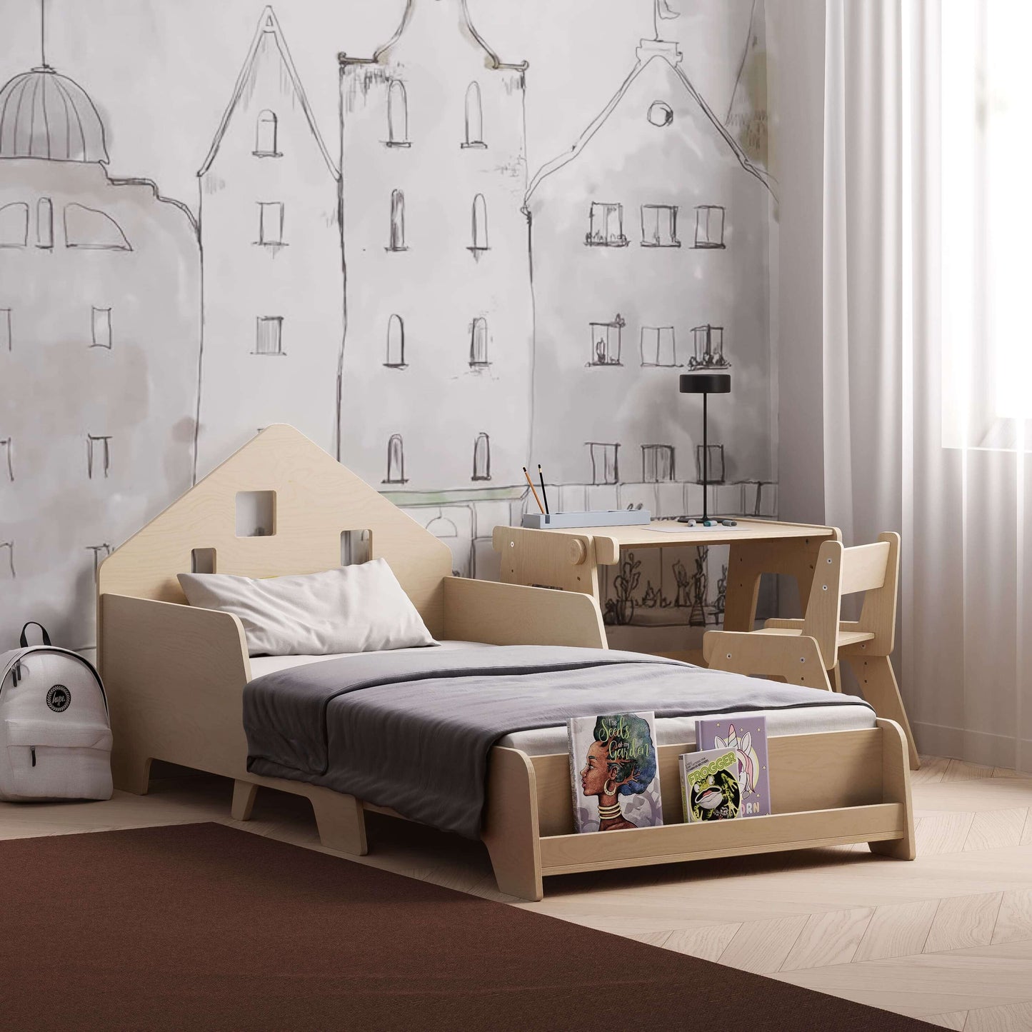 Montessori kinderbed met verlichting