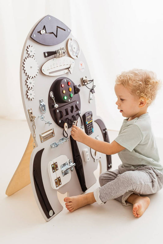 Motorikbrett / Motorikwand Rocky Rakete