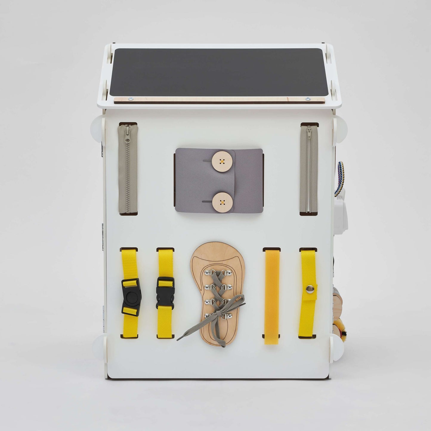 Motorikhaus / Activity Board Pastell-Weiß