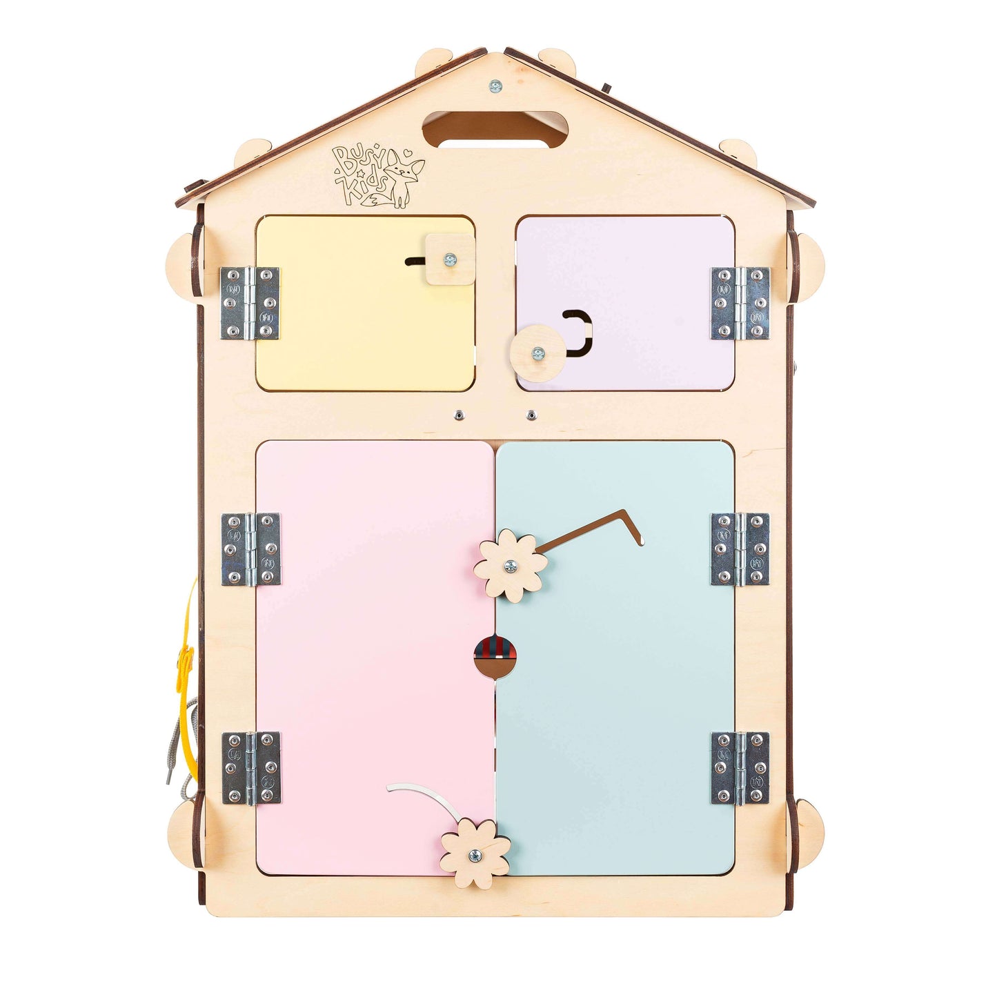 Motorikhaus / Activity Board Pastell-Natura
