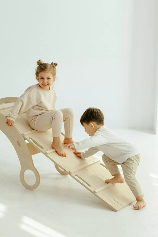 Ladder & glijbaan voor wip en driehoek