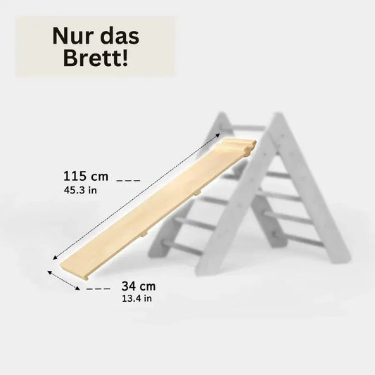 Dubbelzijdige glijplank / ladder voor klimdriehoek