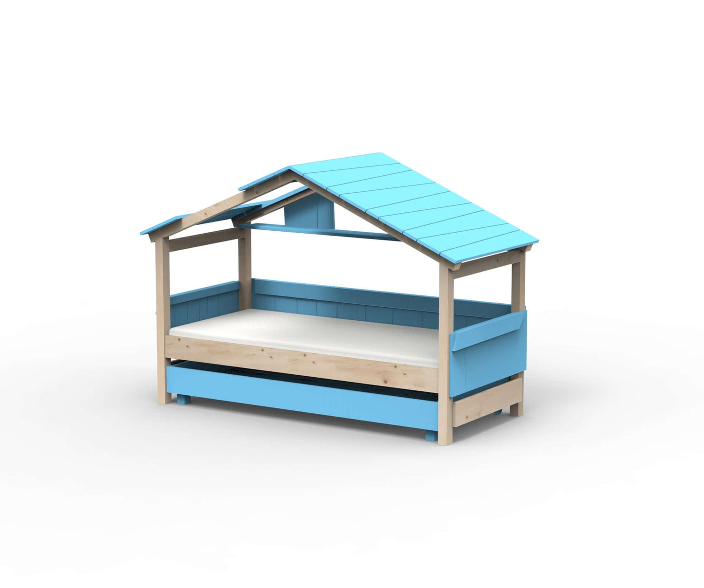Starlight house bed with extra bed for children