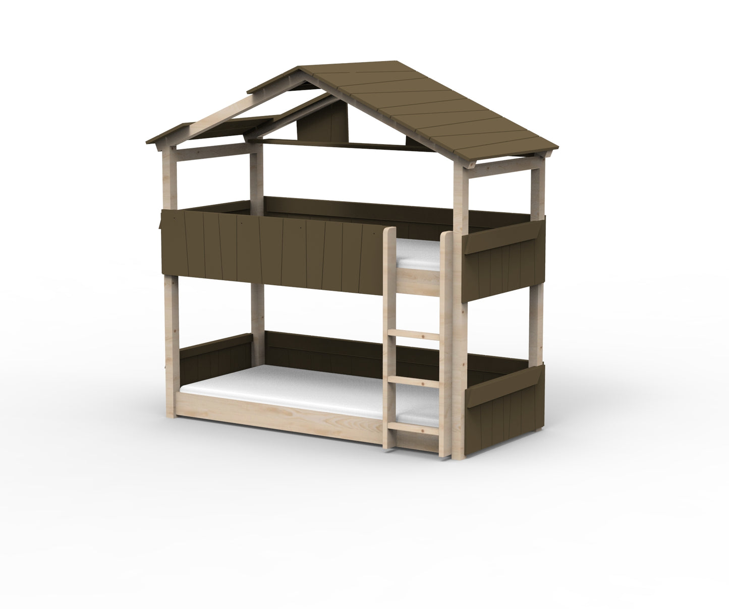 Starlight Haus-Etagenbett für Kinder mit Dach