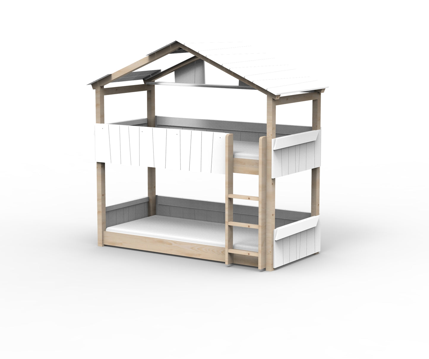 Starlight Haus-Etagenbett für Kinder mit Dach