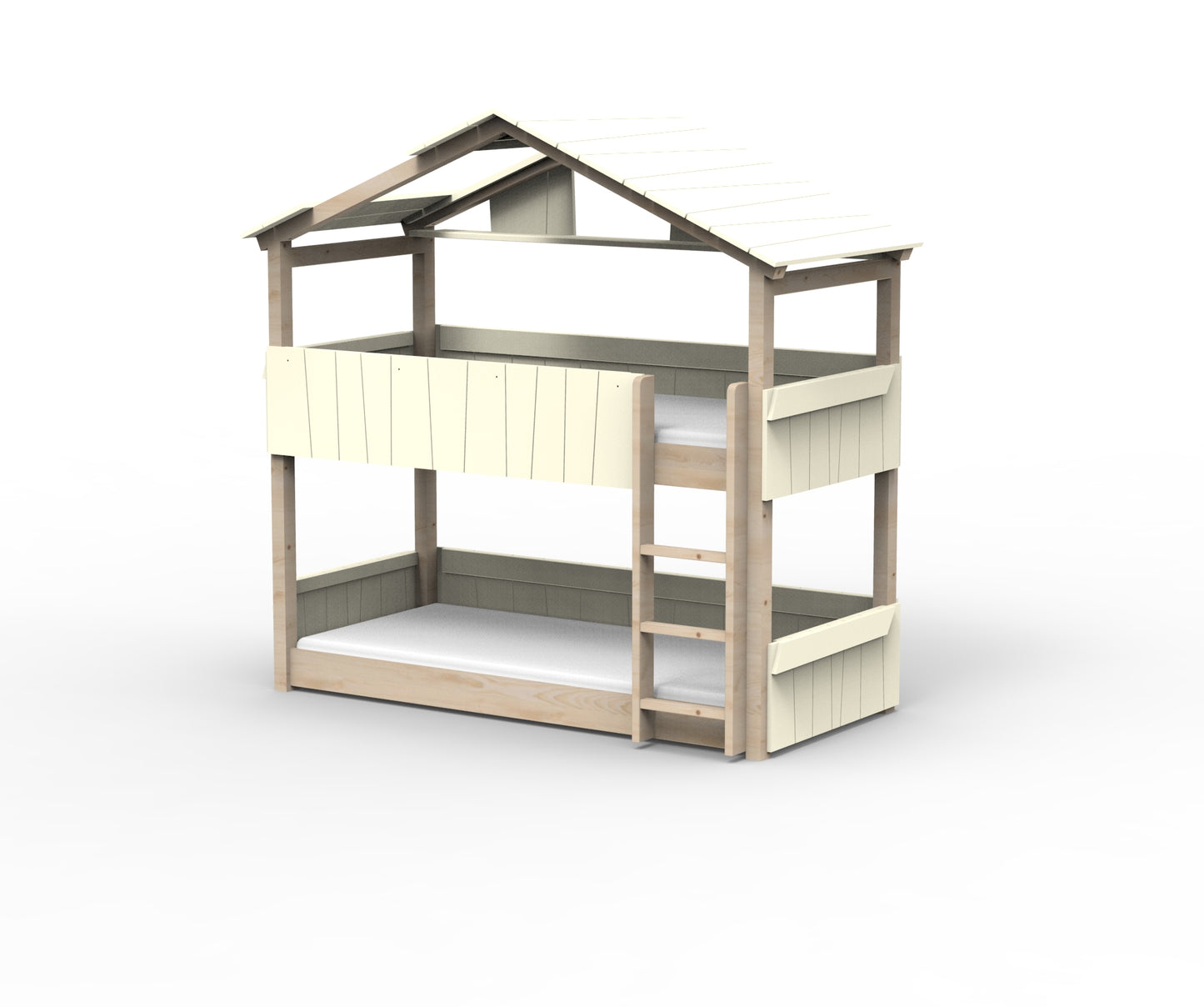 Starlight Haus-Etagenbett für Kinder mit Dach