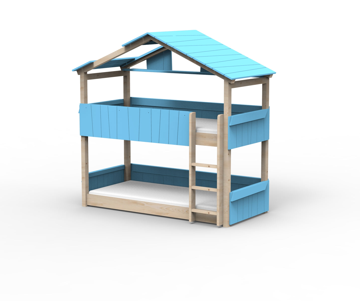 Starlight Haus-Etagenbett für Kinder mit Dach