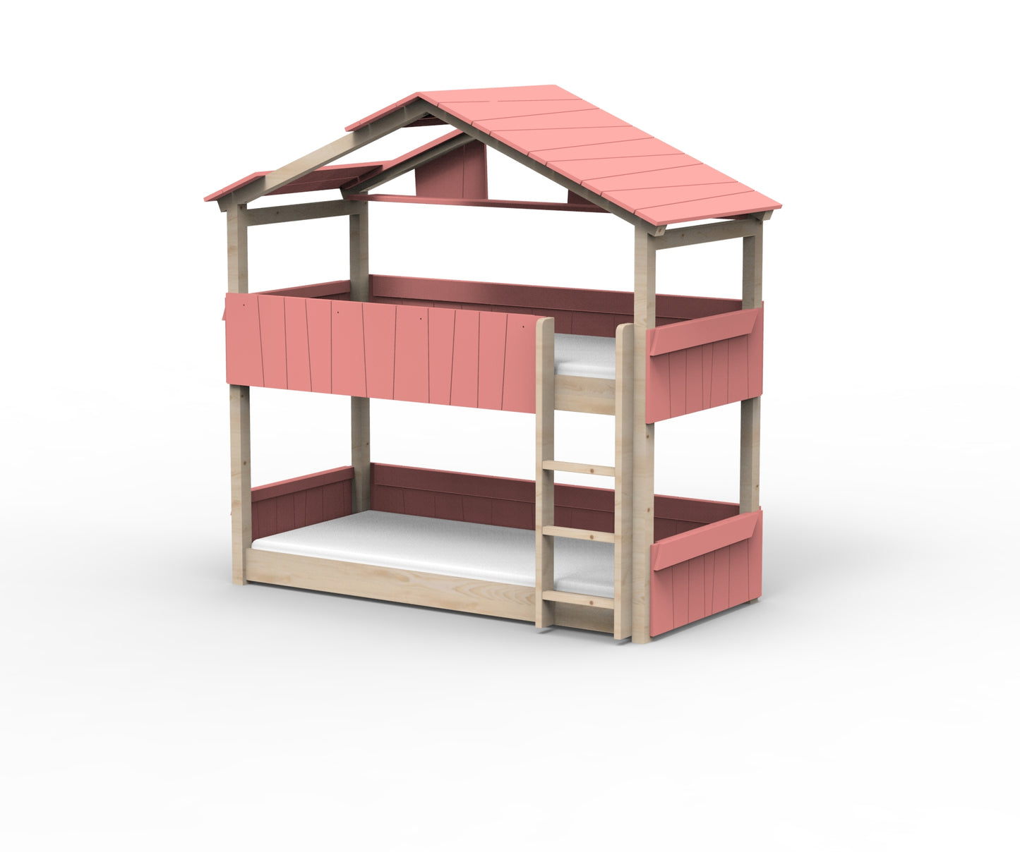Starlight Haus-Etagenbett für Kinder mit Dach