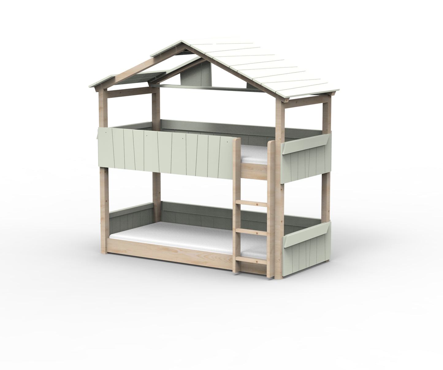 Starlight Haus-Etagenbett für Kinder mit Dach