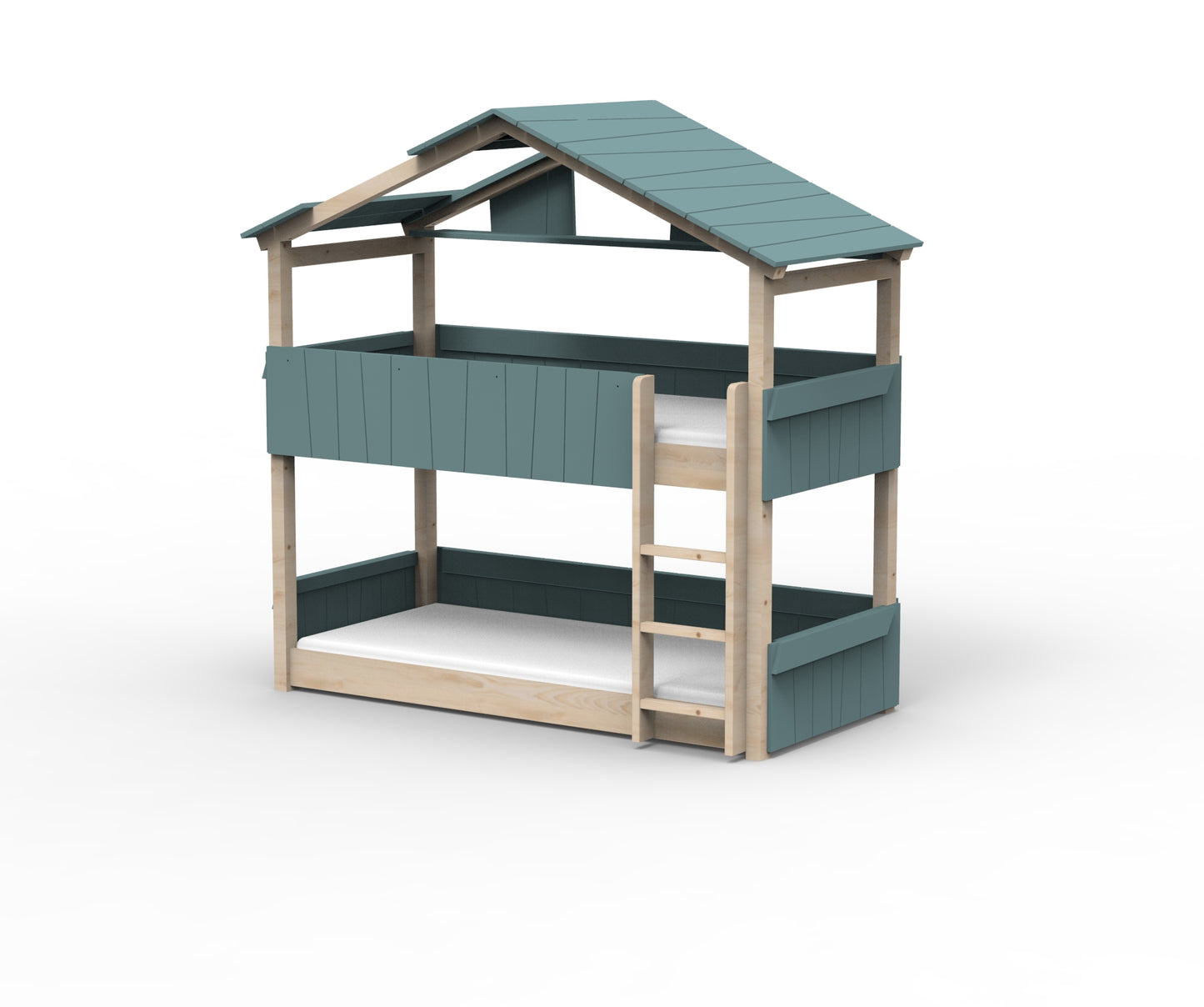 Starlight Haus-Etagenbett für Kinder mit Dach