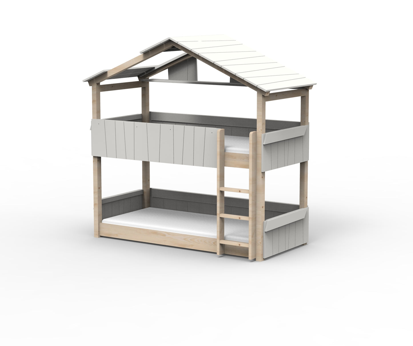 Starlight Haus-Etagenbett für Kinder mit Dach