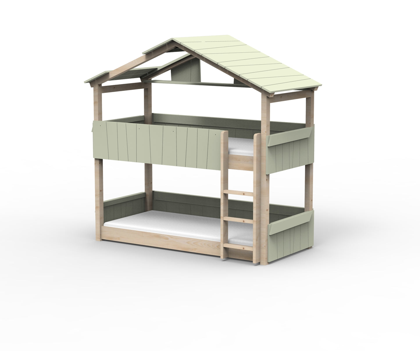 Starlight Haus-Etagenbett für Kinder mit Dach