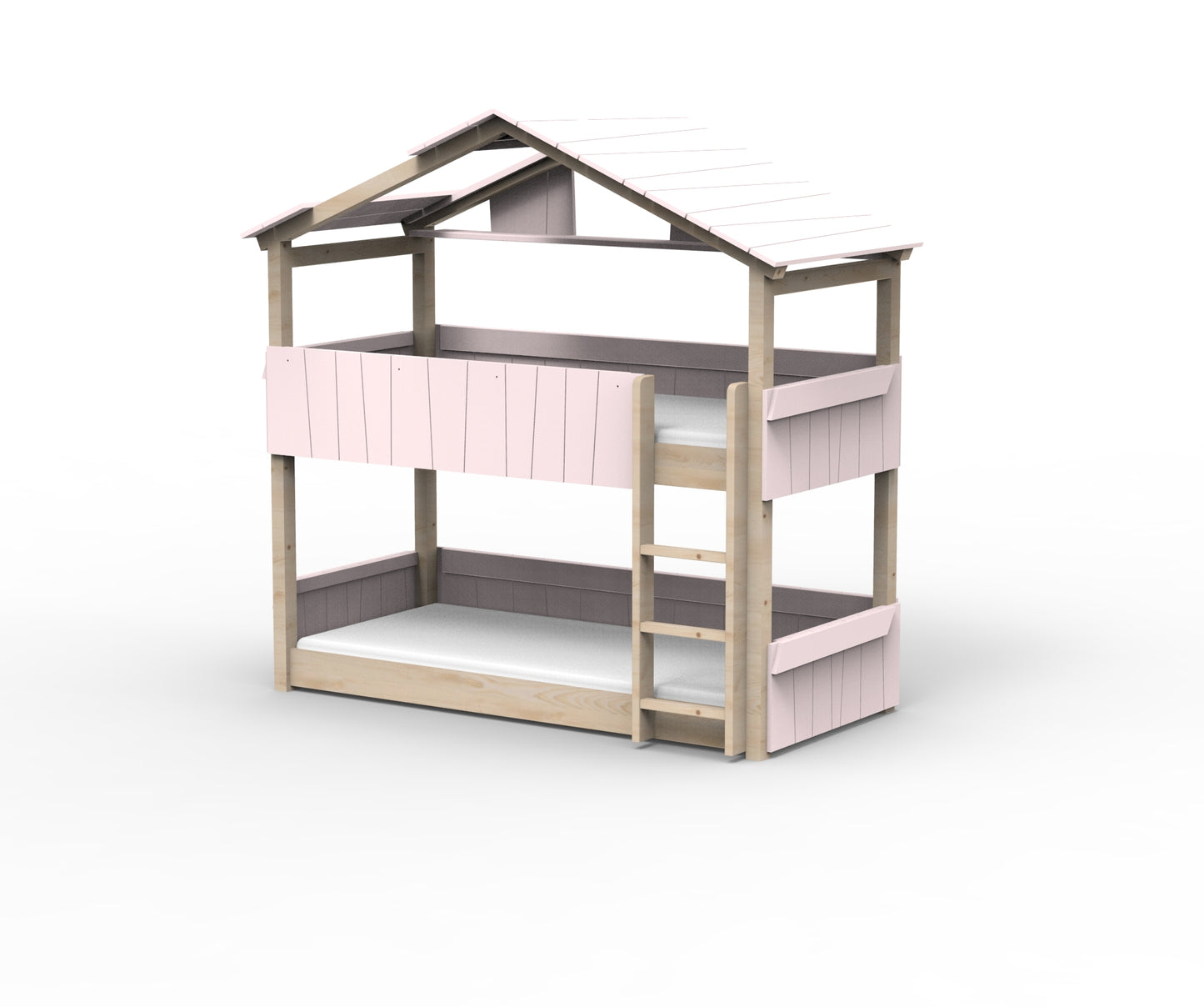 Starlight Haus-Etagenbett für Kinder mit Dach