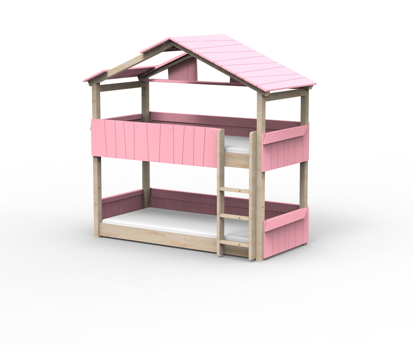 Starlight Haus-Etagenbett für Kinder mit Dach